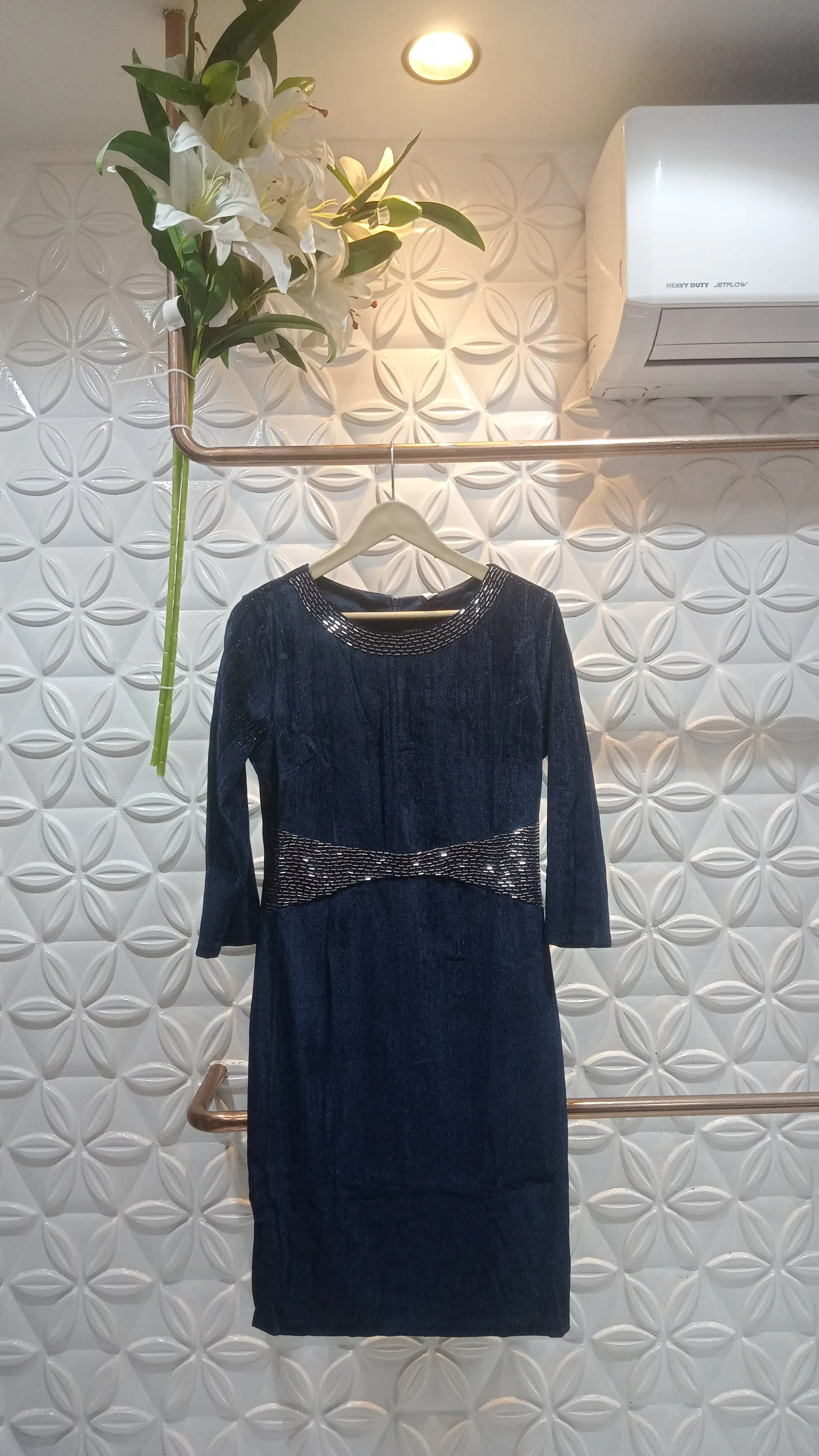 Velvet party wear dress