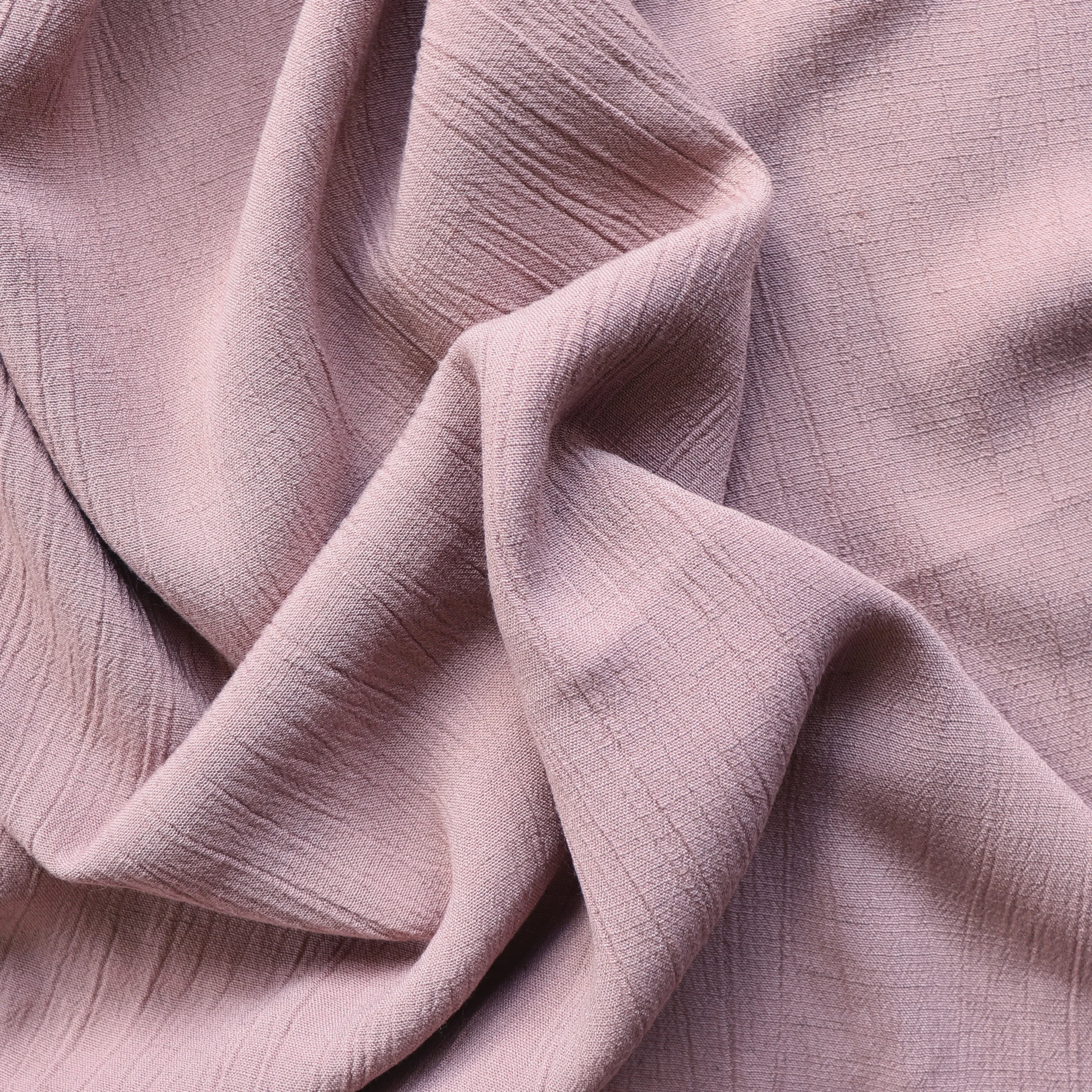 Viscose Linen Crinkle - Blush