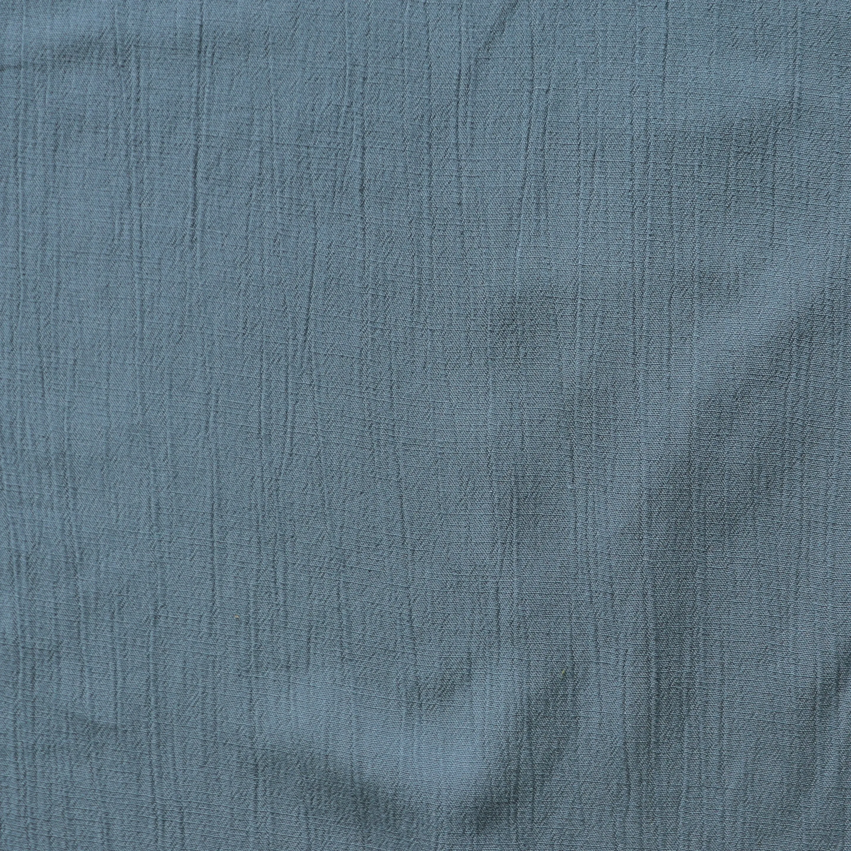 Viscose Linen Crinkle - Slate Blue - END OF BOLT 86cm