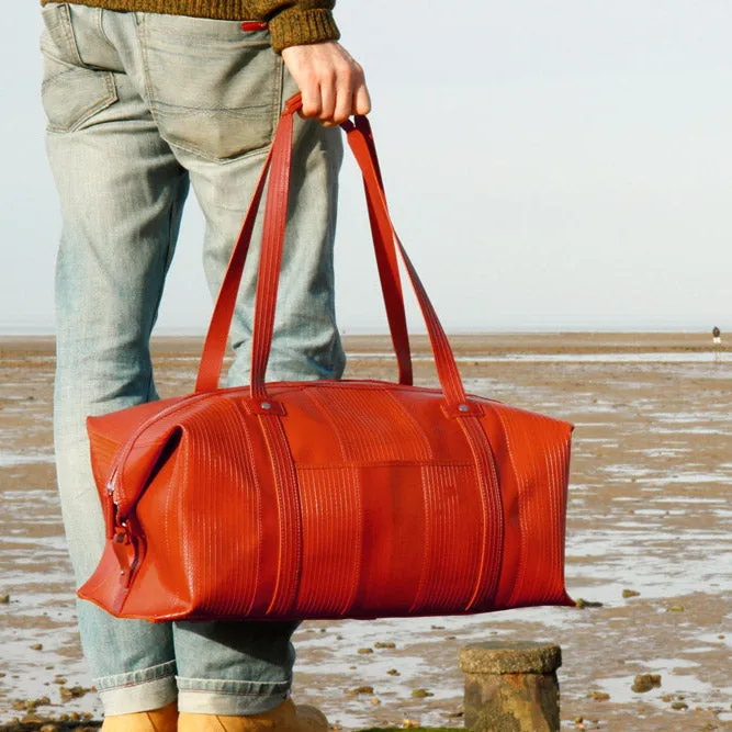 Weekend Bag Red Made Of Firehose/Parachute silk