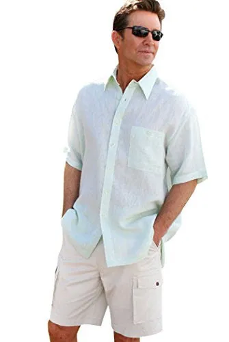 Weekender Sea Foam Pavilion, Short Sleeve, Button Pocket, Casual Shirt