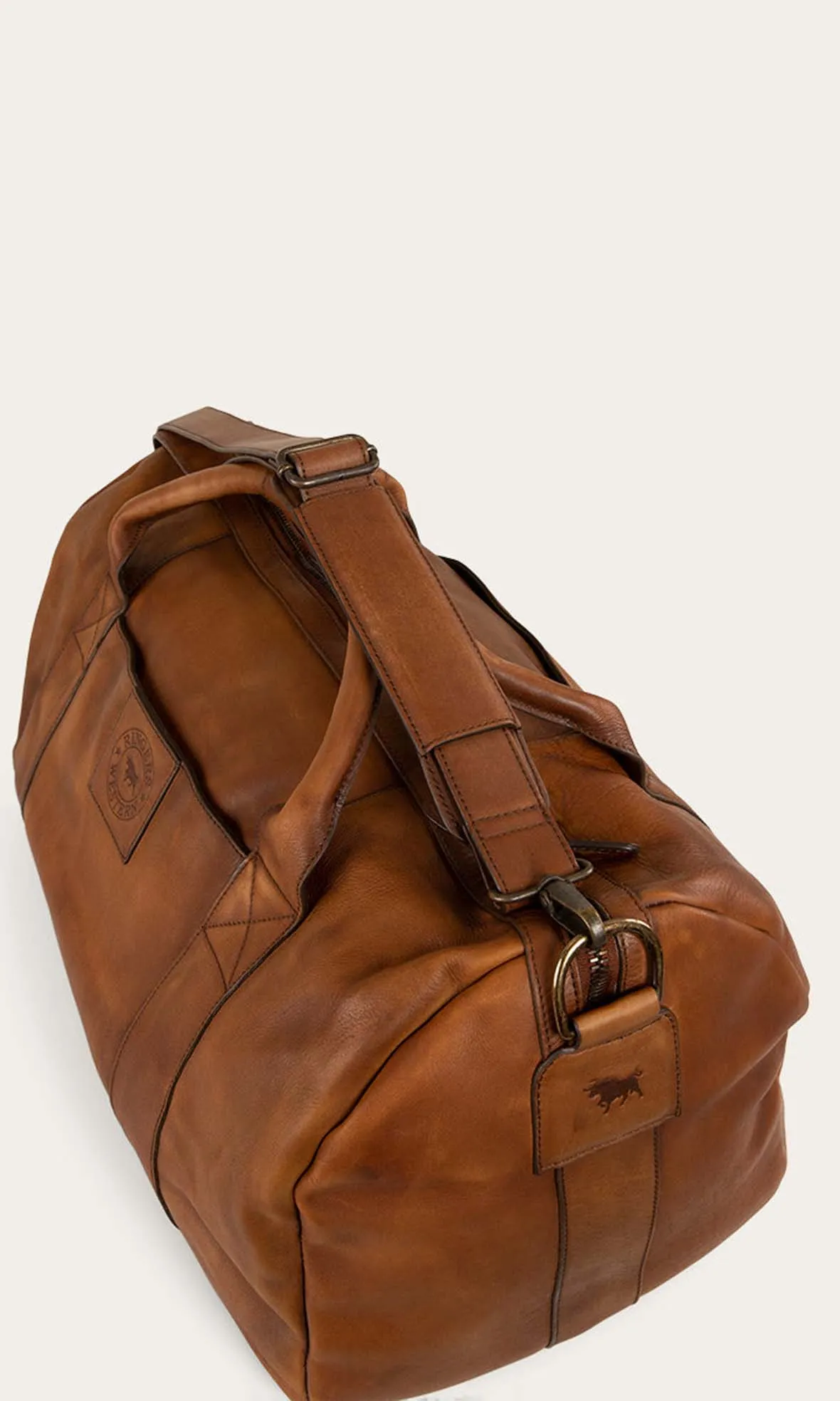 Willare Large Leather Duffle Bourbon