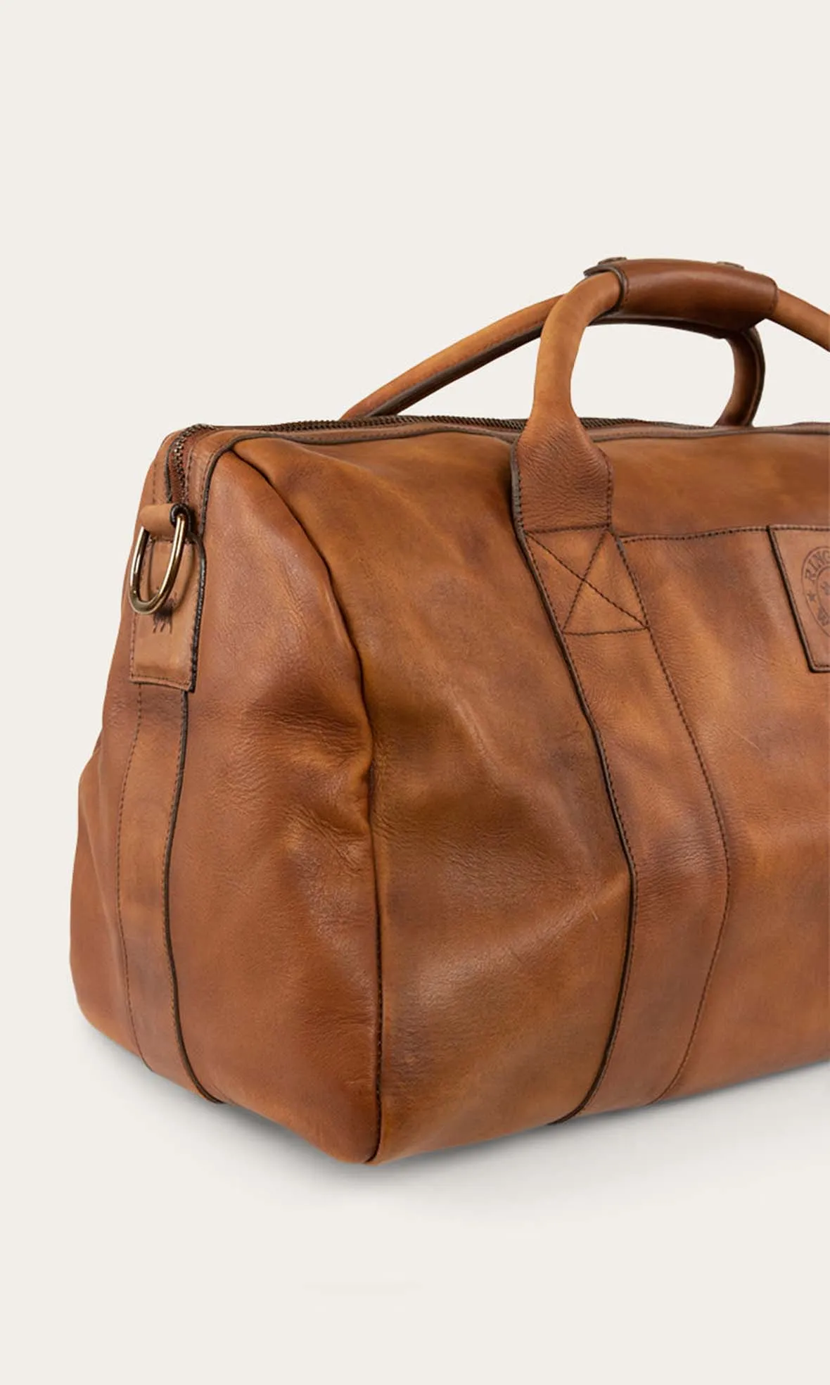 Willare Large Leather Duffle Bourbon