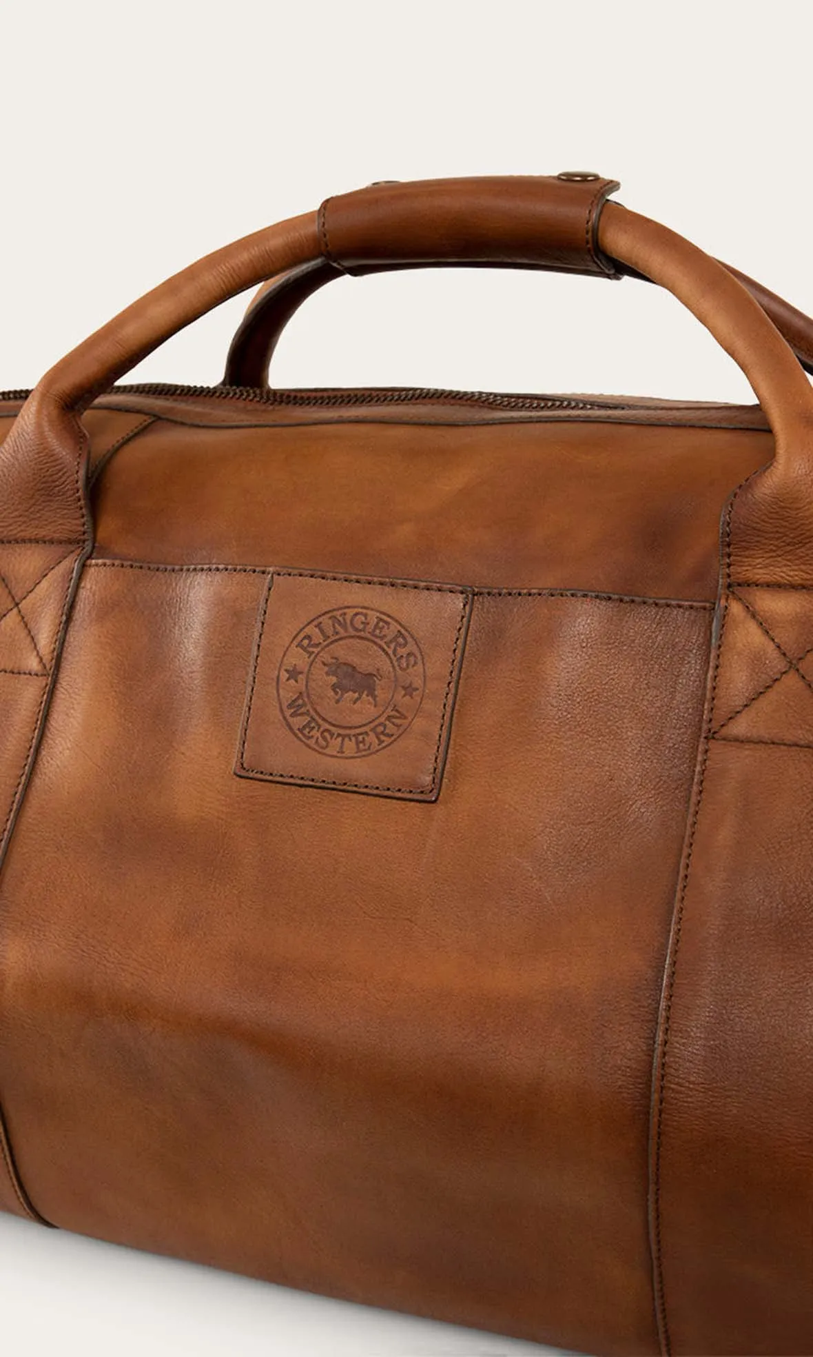 Willare Large Leather Duffle Bourbon