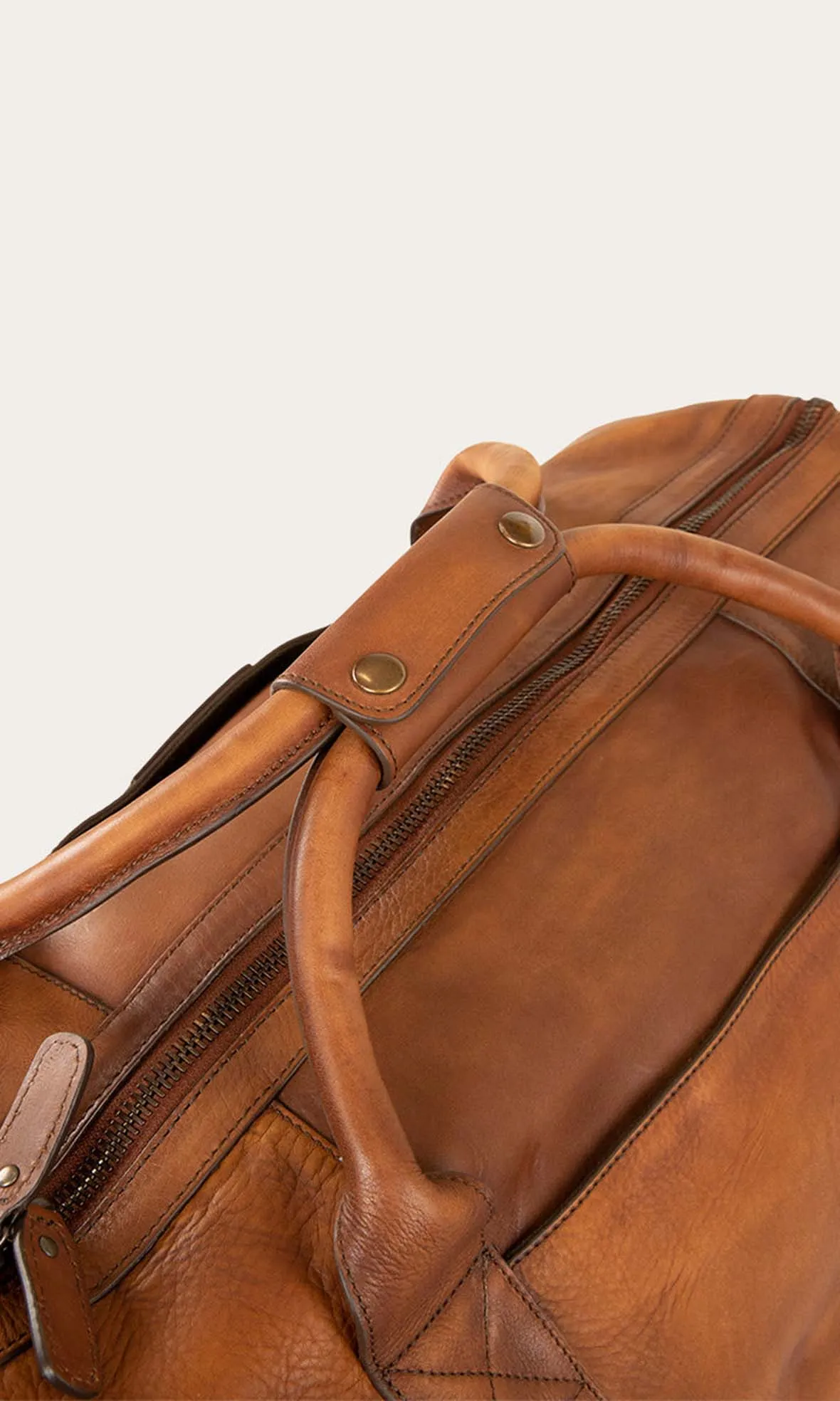 Willare Large Leather Duffle Bourbon