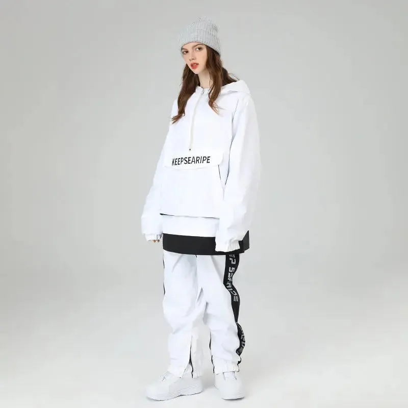 Women Ski Suits Pullover Hooded Ski Jacket & Pants