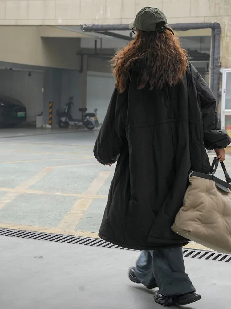 Women's Cozy Oversized Hooded Parka Jacket