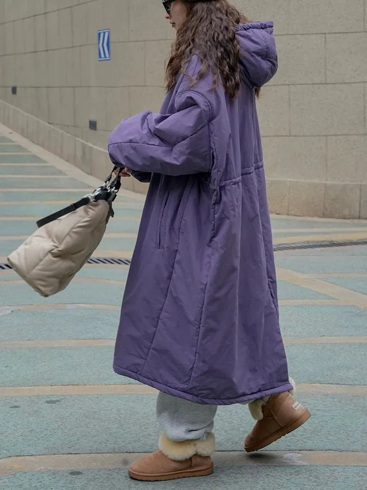 Women's Cozy Oversized Hooded Parka Jacket