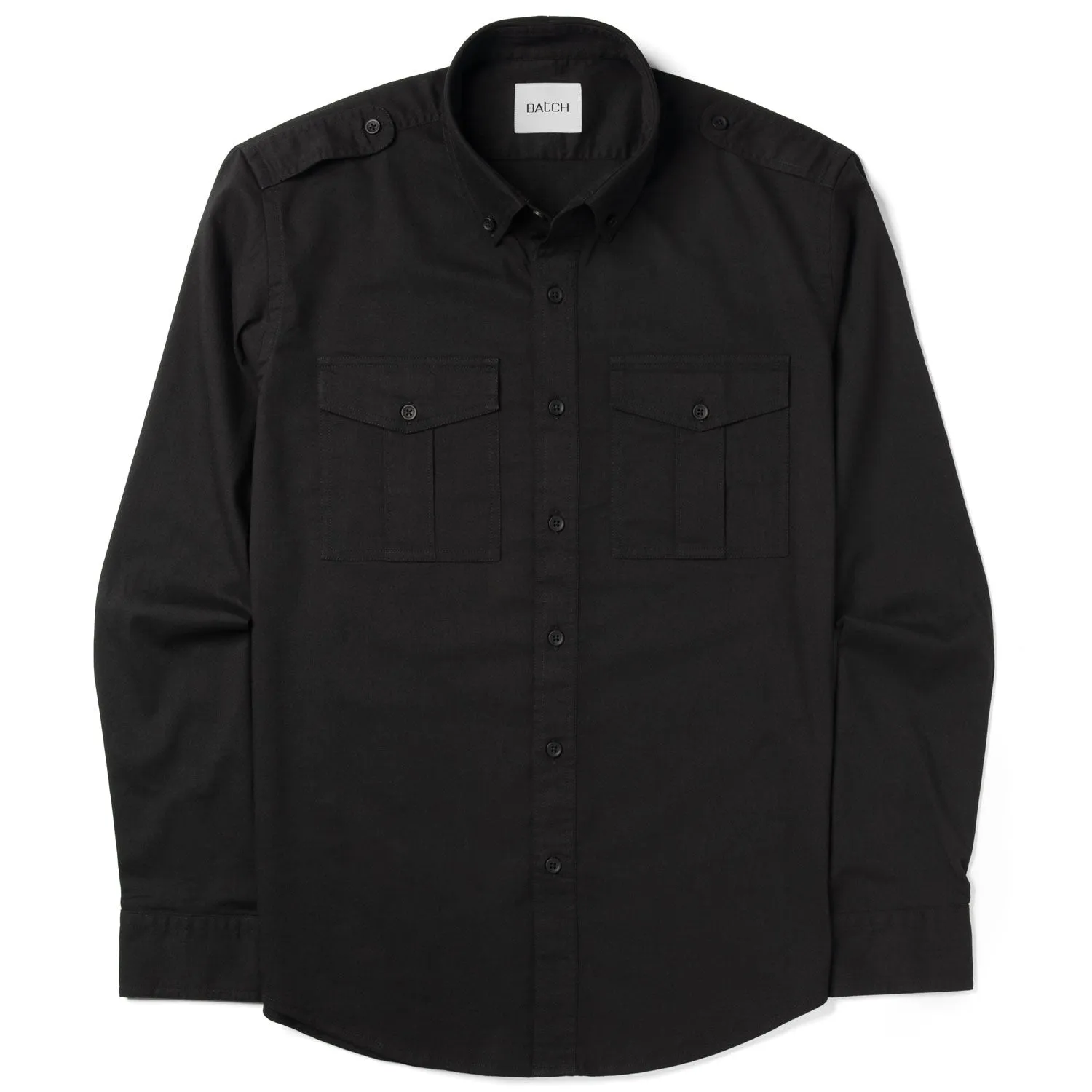 Wright Utility Shirt – Black Easy Cloth