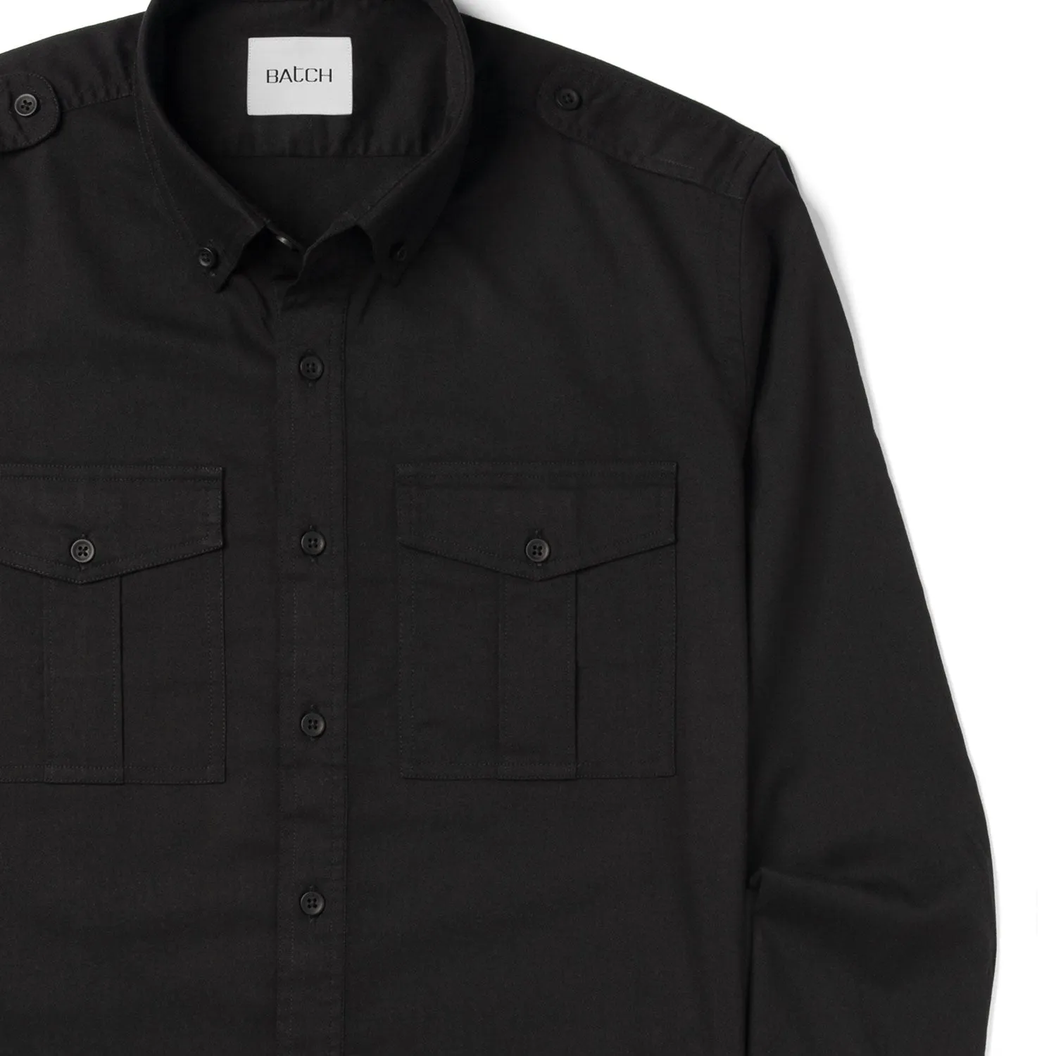 Wright Utility Shirt – Black Easy Cloth