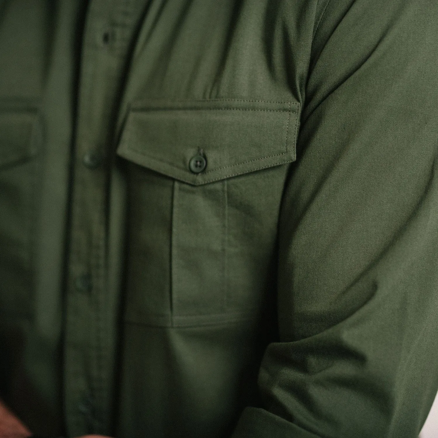 Wright Utility Shirt – Forest Green Easy Cloth