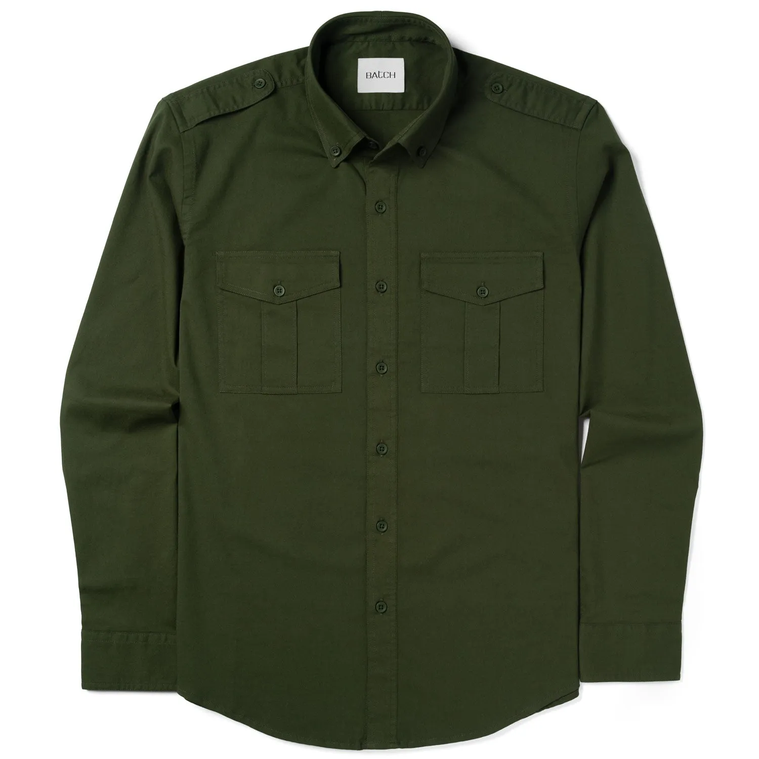 Wright Utility Shirt – Forest Green Easy Cloth