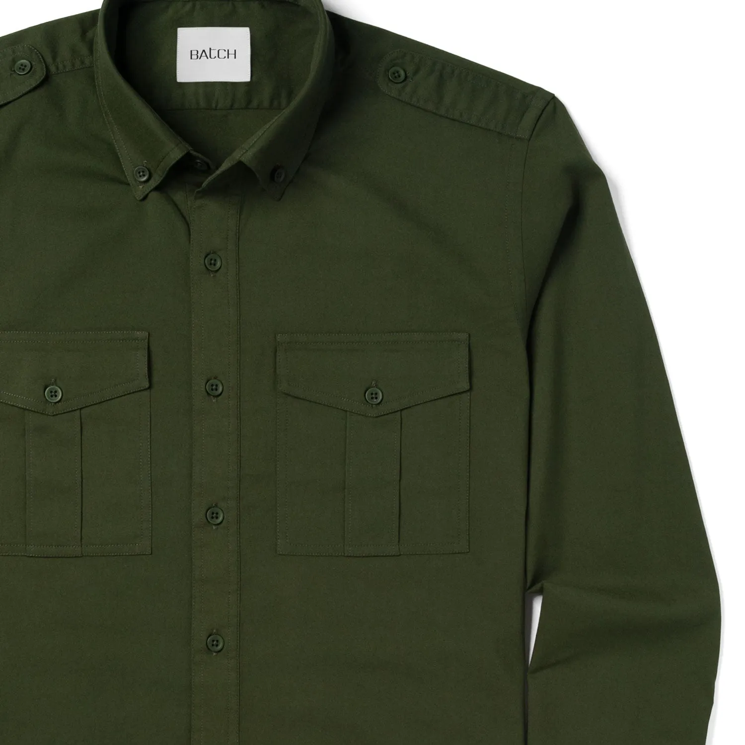 Wright Utility Shirt – Forest Green Easy Cloth