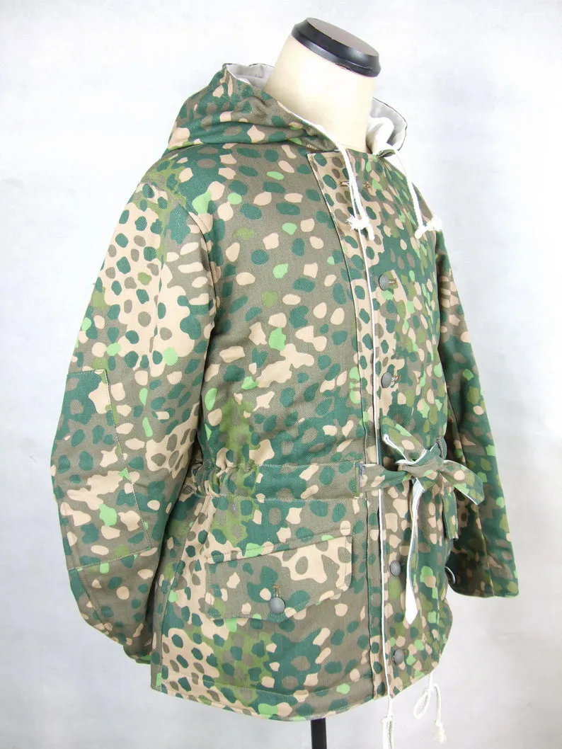 WWII German Elite HBT Pea Dot Reversible Winter Parka