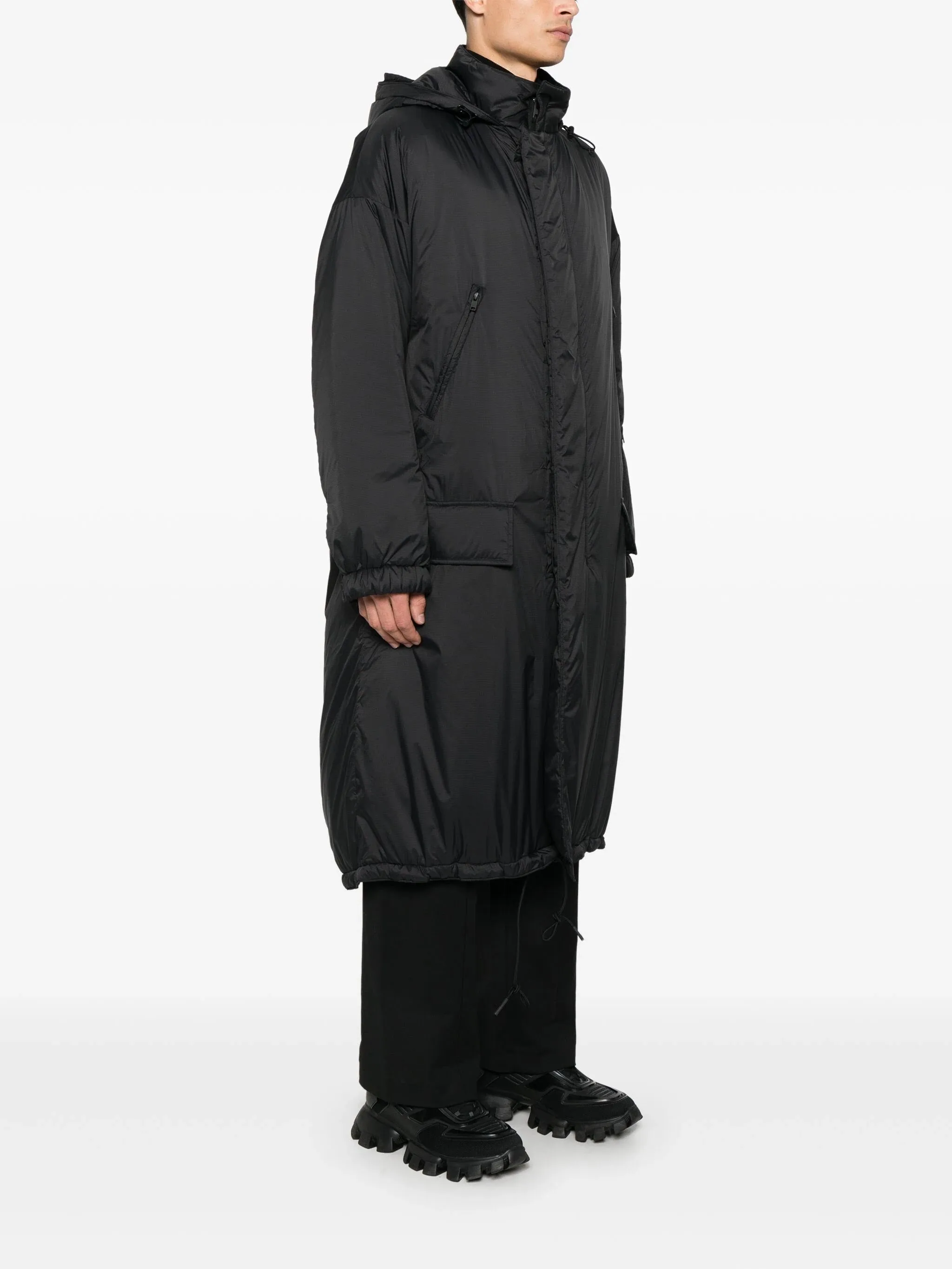 Y-3 Padded Hooded Parka - Black