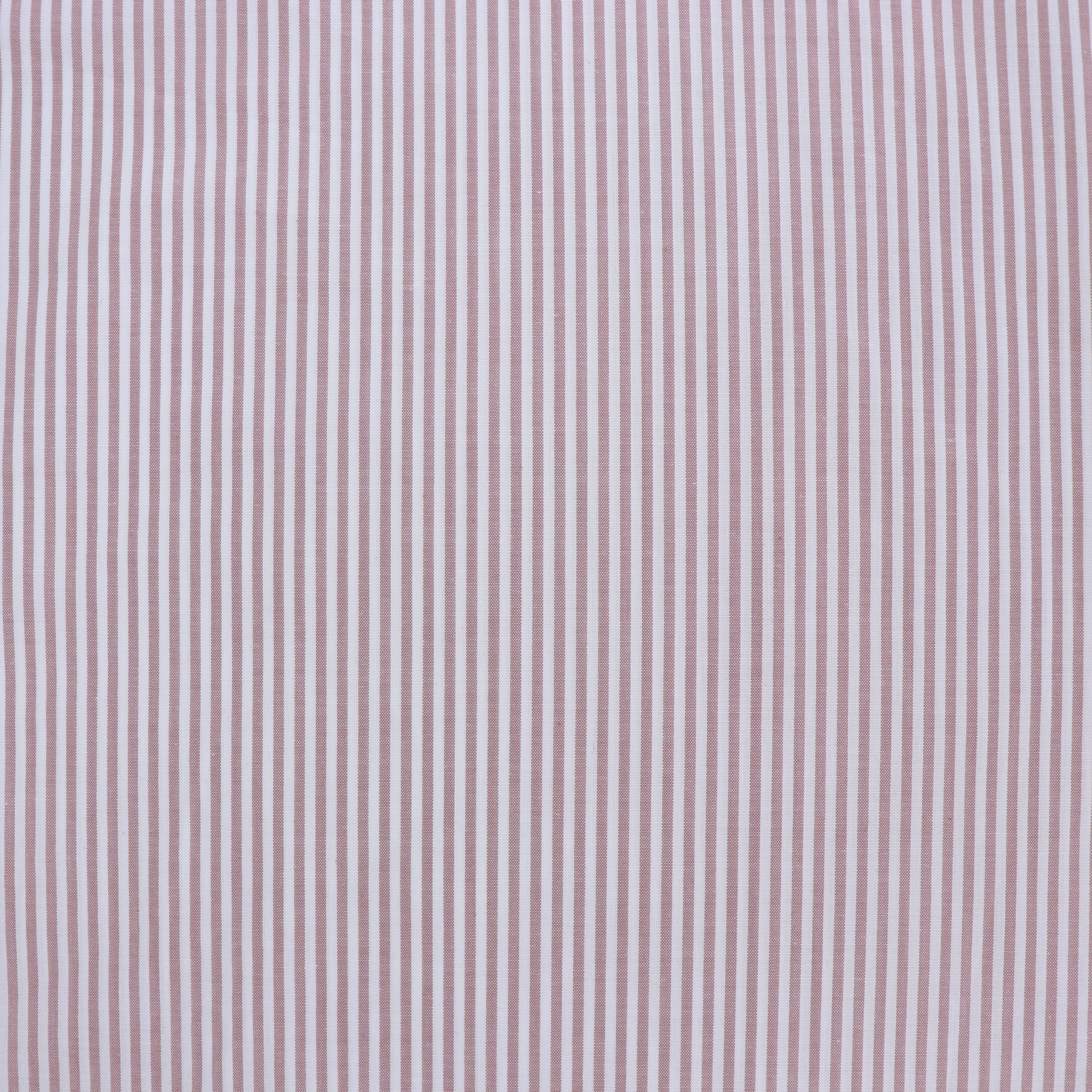 Yarn Dyed Cotton - Blush Stripe - END OF BOLT 44cm